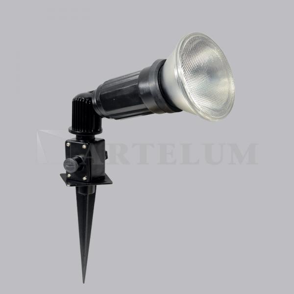 Estaca E27 de aluminio para exterior para PAR38 modelo Forest